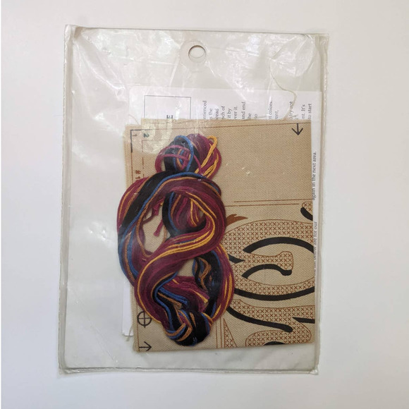 Vintage Jiffy "Thou Shalt Not Whine" Stamped Cross Stitch Kit from Dimensions - Picture 4 of 6